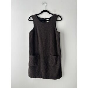 GAP Women's Vintage Brown Wool Blend Shift Jumper Dress Size‎ Small Cottagecore